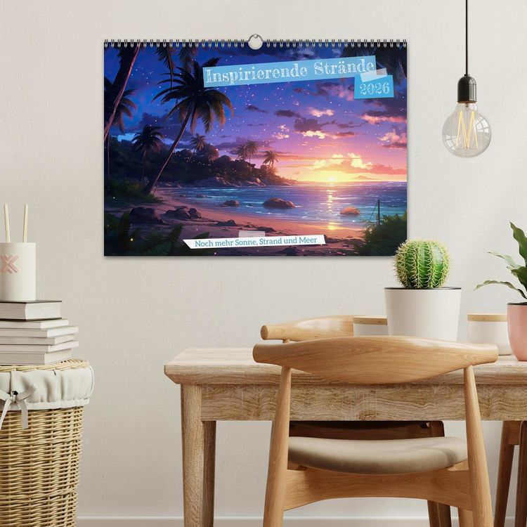 Produktbild: Inspirierende Str&auml;nde (Wandkalender 2026 DIN A3 quer), CALVENDO Monatskalender