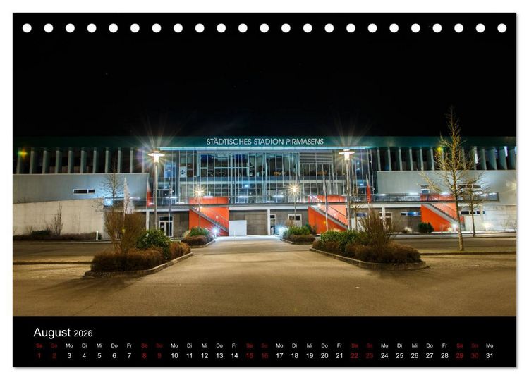 Produktbild: Pirmasens bei Nacht (Tischkalender 2026 DIN A5 quer), CALVENDO Monatskalender