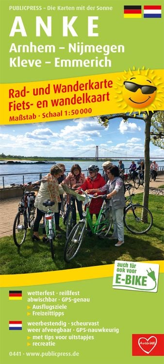 Produktbild: A N K E, Arnhem - Nijmegen - Kleve - Emmerich 1:50 000