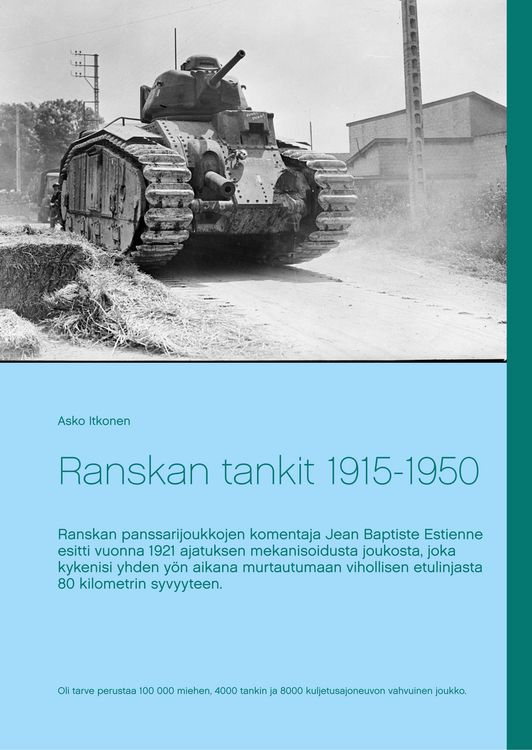 Produktbild: Ranskan tankit 1915-1950