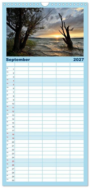 Produktbild: Familienplaner 2027 - Zauberhafter Westlicher Bodensee mit 5 Spalten (Wandkalender, 21 x 45 cm) CALVENDO