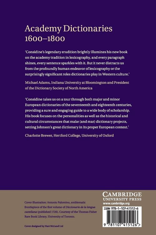 Produktbild: Academy Dictionaries 1600-1800
