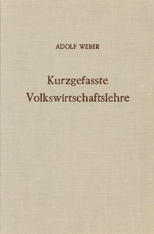 Produktbild: Kurzgefa&szlig;te Volkswirtschaftslehre.