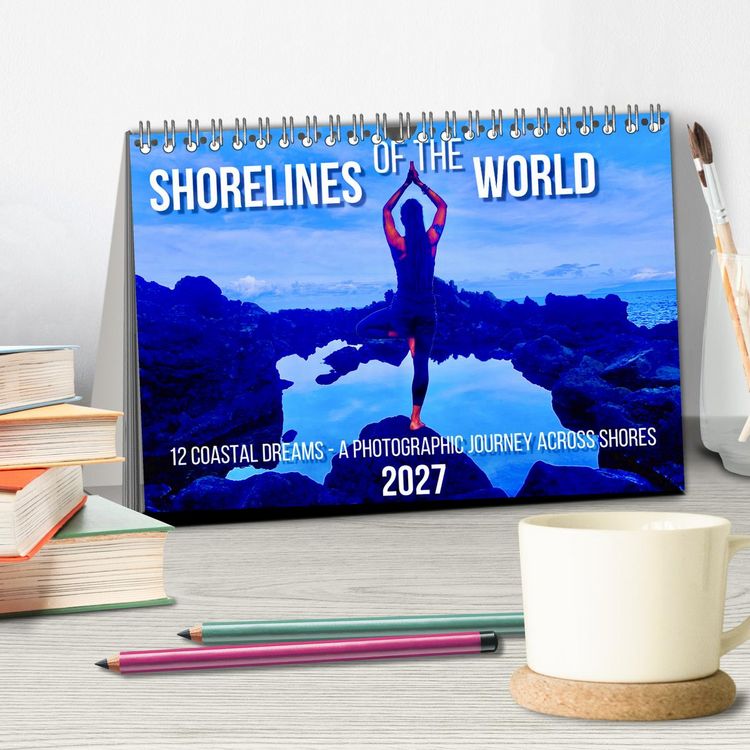Produktbild: Shorelines of the World (Desk Calendar 2027 DIN A5 landscape), CALVENDO 12 Month DeskCalendar