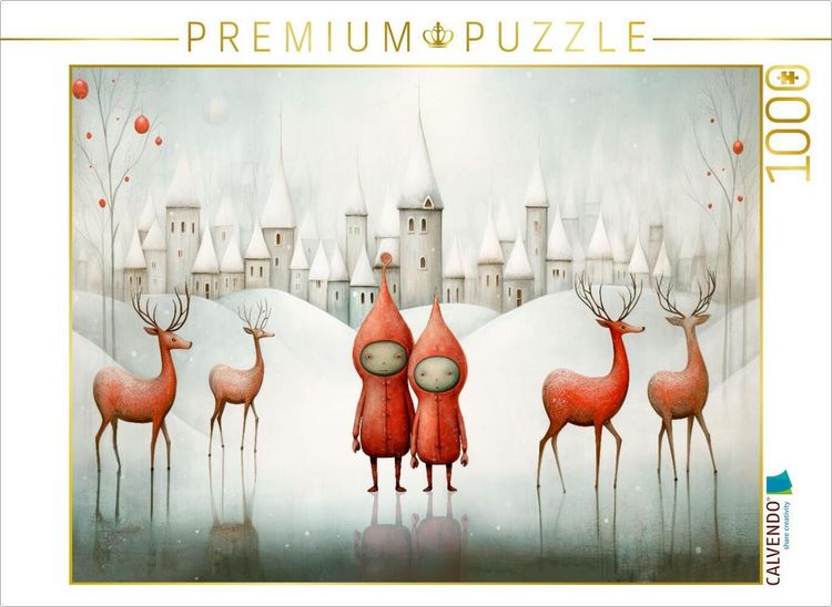Produktbild: CALVENDO Puzzle Winterstille | 1000 Teile Lege-Gr&ouml;&szlig;e 64x48cm Foto-Puzzle f&uuml;r gl&uuml;ckliche Stunden