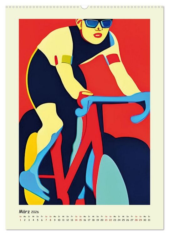 Produktbild: Geliebter Radsport (Wandkalender 2026 DIN A2 hoch), CALVENDO Monatskalender