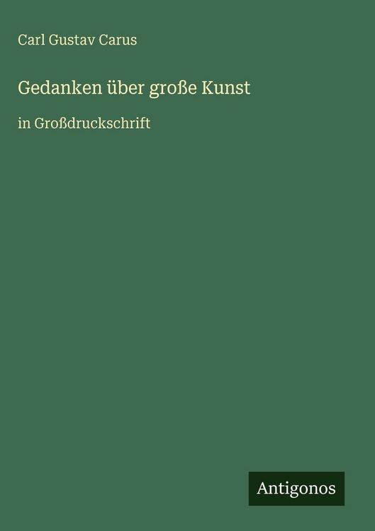 Produktbild: Gedanken &uuml;ber gro&szlig;e Kunst