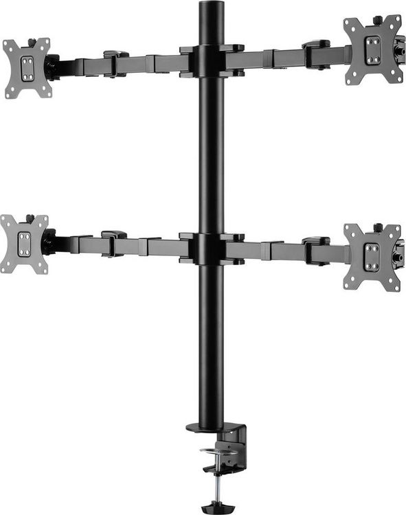 Produktbild: SpeaKa Professional SP-MM-540 Monitorhalterung 4 Display(s) 43,2 cm (17") - 81,3 cm (32") Schwarz Drehbar, H&ouml;henverstellbar, Neigbar, Schwenkbar