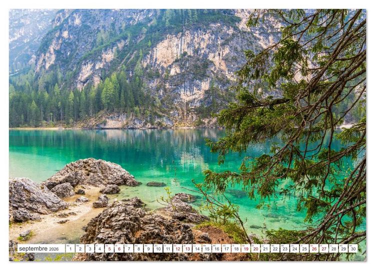 Produktbild: Sites incontournables au Tyrol du Sud (Calendrier mural 2026 DIN A3 vertical), CALVENDO calendrier mensuel