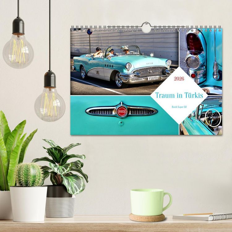 Produktbild: Traum in T&uuml;rkis - Buick Super 50 (Wandkalender 2026 DIN A4 quer), CALVENDO Monatskalender