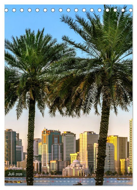 Produktbild: Vereinigte Arabische Emirate - St&auml;dte Highlights (Tischkalender 2026 DIN A5 hoch), CALVENDO Monatskalender