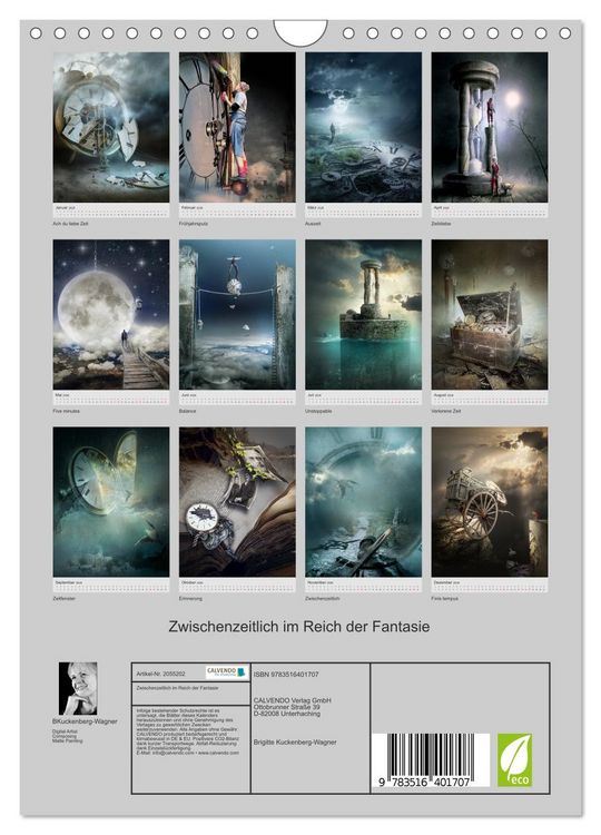 Produktbild: Zwischenzeitlich im Reich der Fantasie (Wandkalender 2026 DIN A4 hoch), CALVENDO Monatskalender