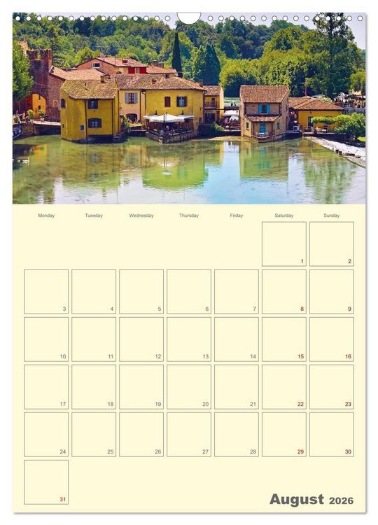 Produktbild: Romantic Northern Italy (Wall Calendar 2026 DIN A3 portrait), CALVENDO 12 Month Wall Calendar
