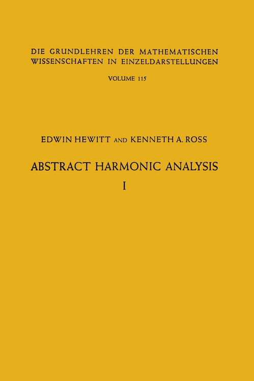 Produktbild: Abstract Harmonic Analysis
