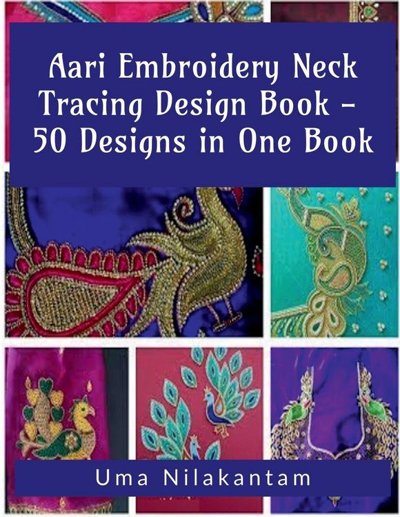 Produktbild: Aari Embroidery Neck Tracing Design Book - 50 Designs in One Book