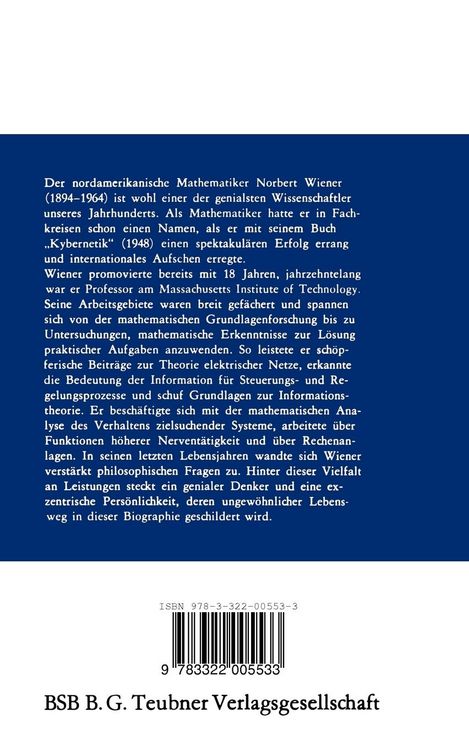 Produktbild: Norbert Wiener