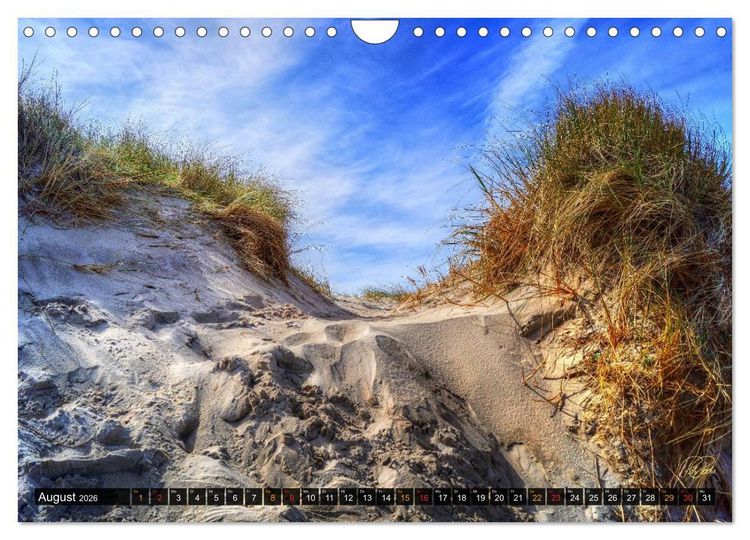 Produktbild: Nordsee-D&uuml;nen (Wandkalender 2026 DIN A4 quer), CALVENDO Monatskalender