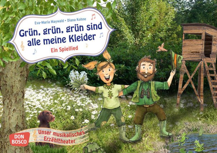 Produktbild: Gr&uuml;n, gr&uuml;n, gr&uuml;n sind alle meine Kleider. Kamishibai Bildkartenset.