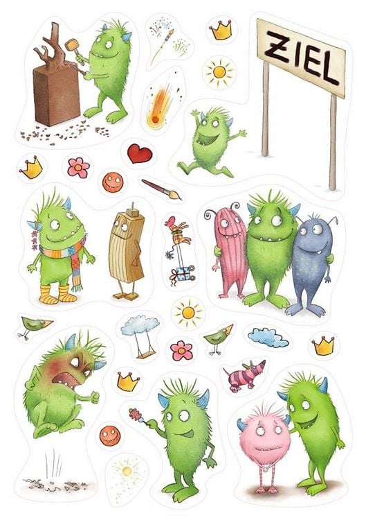 Produktbild: Eddie-Namensaufkleber und Sticker f&uuml;r Kita, Schule und Freizeit