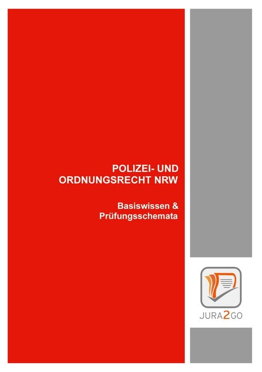 Produktbild: Polizei- und Ordnungsrecht NRW