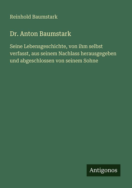 Produktbild: Dr. Anton Baumstark