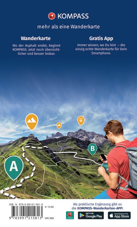 Produktbild: KOMPASS Wanderkarten-Set 886 Schwarzwald Nord (2 Karten) 1:50.000