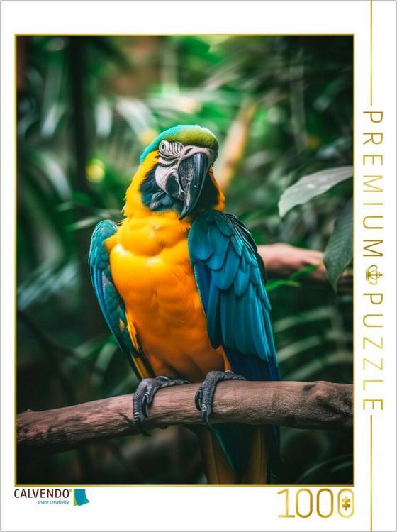 Produktbild: CALVENDO Puzzle Papagei | 1000 Teile Lege-Gr&ouml;&szlig;e 64x48cm Foto-Puzzle f&uuml;r gl&uuml;ckliche Stunden