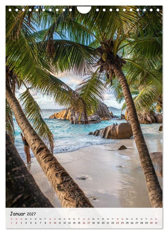 Produktbild: Seychellen -Traumhafte Landschaften (Wandkalender 2027 DIN A4 hoch), CALVENDO Monatskalender