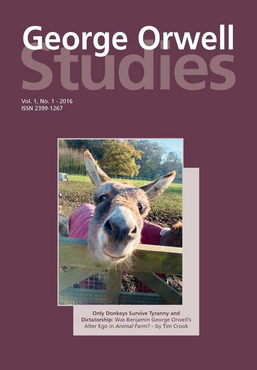 Produktbild: George Orwell Studies Vol.1 No.1