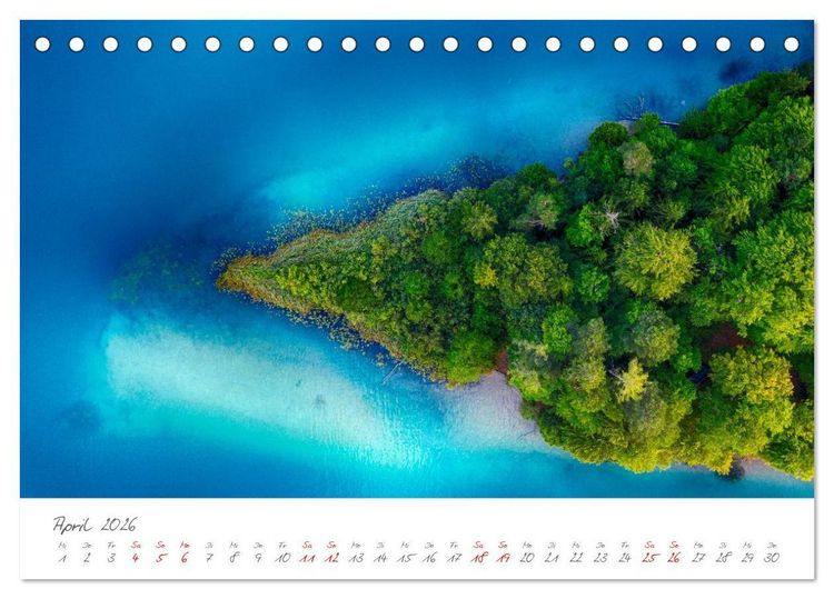 Produktbild: Der wundersch&ouml;ne Faaker See in K&auml;rnten (Tischkalender 2026 DIN A5 quer), CALVENDO Monatskalender
