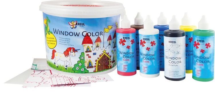 Produktbild: KREUL Window Color Set Powerpack Burg 6 x 125 ml