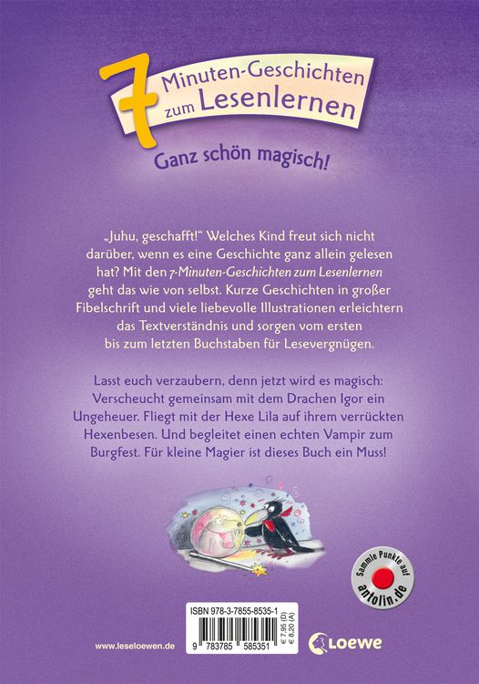 Produktbild: Lesel&ouml;wen - Das Original - 7-Minuten-Geschichten zum Lesenlernen - Ganz sch&ouml;n magisch!