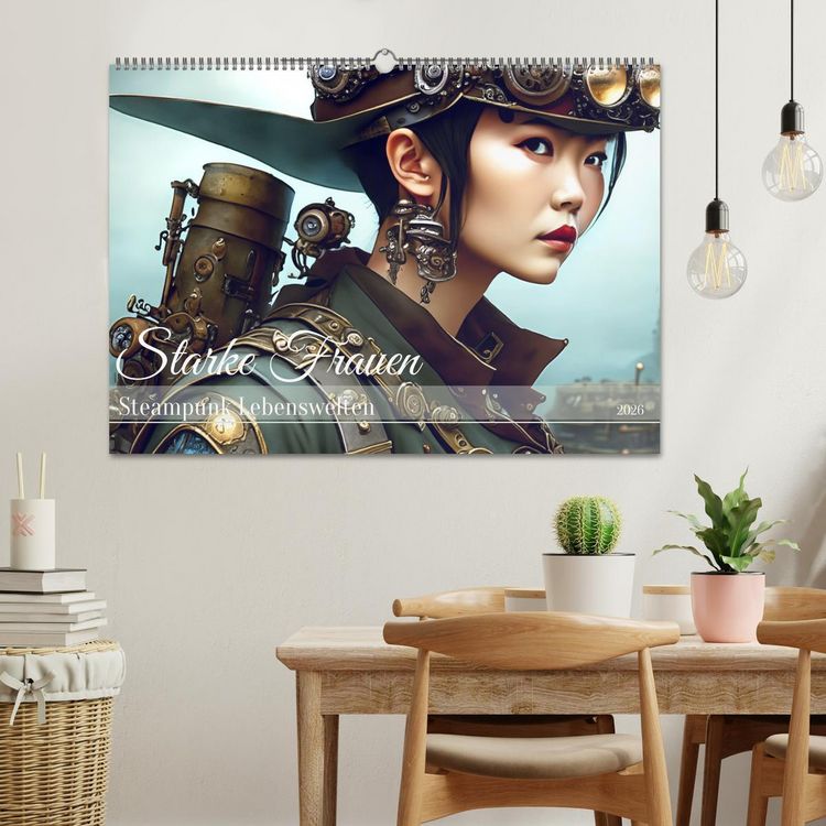 Produktbild: Starke Frauen - Steampunk Lebenswelten (Wandkalender 2026 DIN A2 quer), CALVENDO Monatskalender