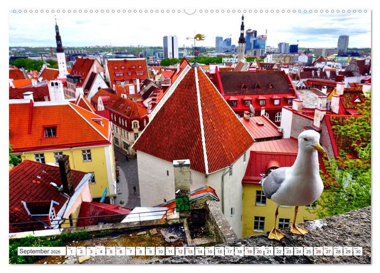 Produktbild: Exploring Tallinn (Wall Calendar 2026 DIN A2 landscape), CALVENDO 12 Month Wall Calendar