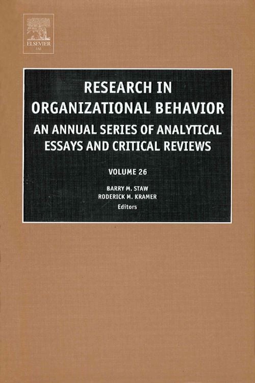Produktbild: Research in Organizational Beh