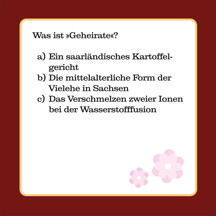 Produktbild: Das Hochzeits-Quiz