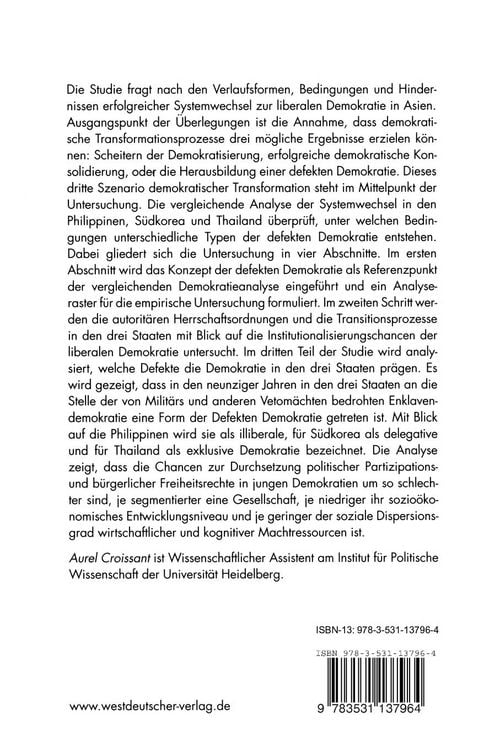 Von der Transition zur defekten Demokratie