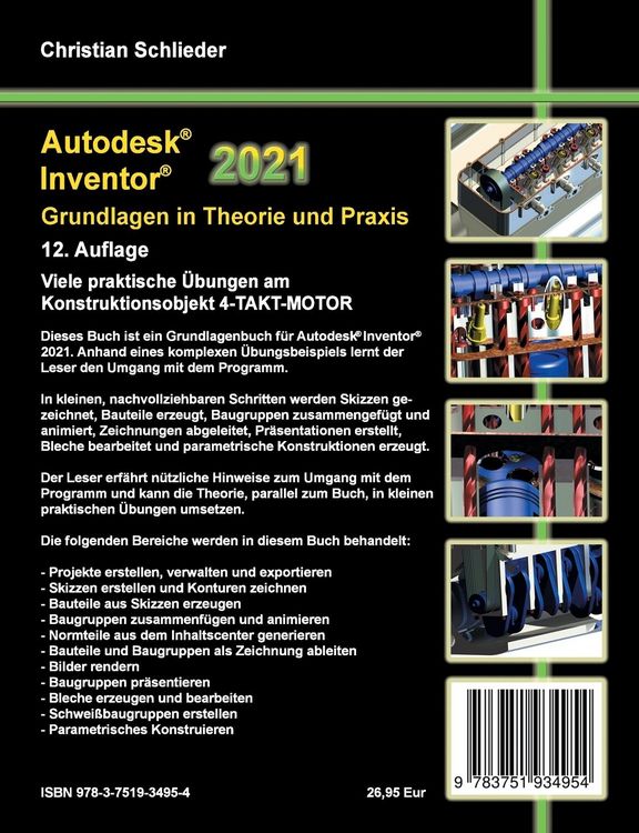 Produktbild: Autodesk Inventor 2021 - Grundlagen in Theorie und Praxis