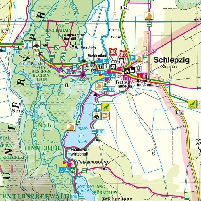 Produktbild: Biosph&auml;renreservat Spreewald 1 : 50 000