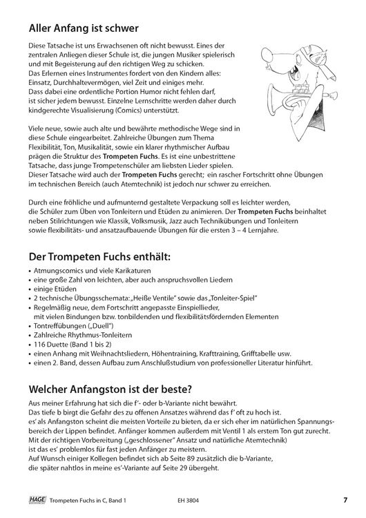 Produktbild: Trompeten Fuchs f&uuml;r Posaunenchor, Band 1
