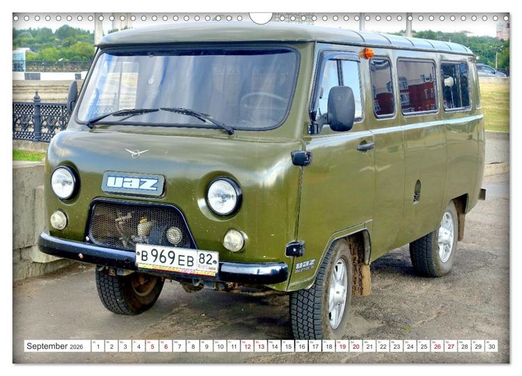 Produktbild: 60 Jahre Buchanka - Der Kult-Transporter der UdSSR UAZ-452 (Wandkalender 2026 DIN A3 quer), CALVENDO Monatskalender