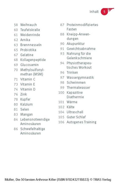 Produktbild: Die 50 besten Arthrose-Killer