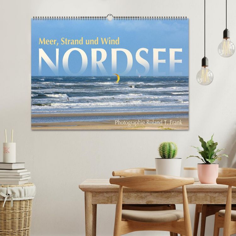 Produktbild: Nordsee, Meer, Strand und Wind (Wandkalender 2026 DIN A2 quer), CALVENDO Monatskalender