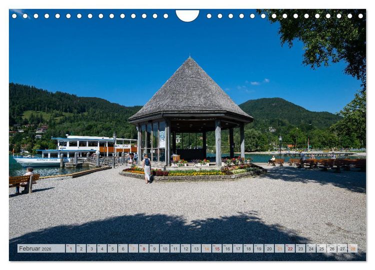 Produktbild: Der Tegernsee - Urlaubsparadies Bayerische Voralpen (Wandkalender 2026 DIN A4 quer), CALVENDO Monatskalender