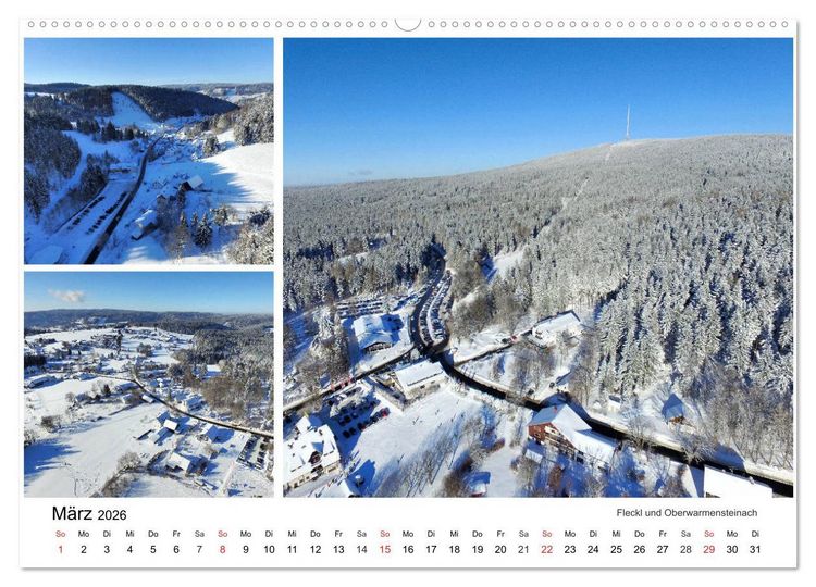 Produktbild: Luftaufnahmen rund um den Ochsenkopf (Wandkalender 2026 DIN A2 quer), CALVENDO Monatskalender