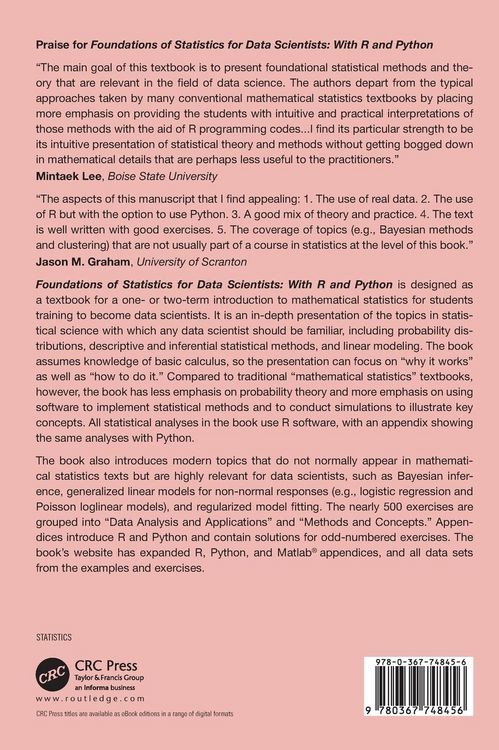 Produktbild: Foundations of Statistics for Data Scientists