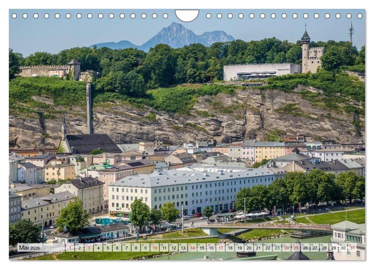 Produktbild: SALZBURG Blicke auf die Mozartstadt (Wandkalender 2026 DIN A4 quer), CALVENDO Monatskalender
