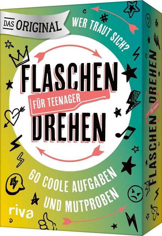 Produktbild: Flaschendrehen - F&uuml;r Teenager: 60 coole Aufgaben und Mutproben
