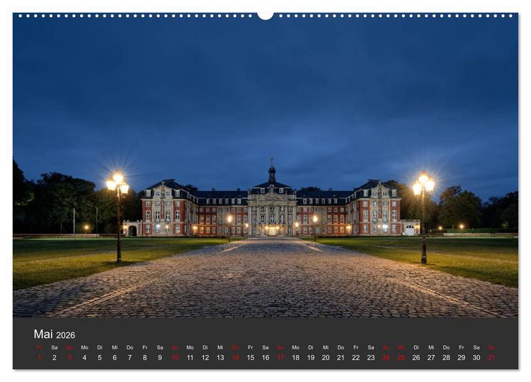 Produktbild: M&uuml;nster mit Licht (Wandkalender 2026 DIN A2 quer), CALVENDO Monatskalender