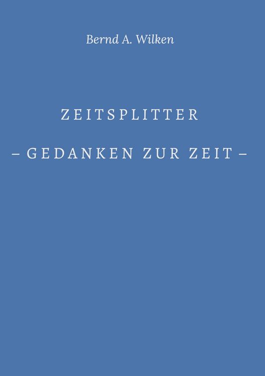 Produktbild: Zeitsplitter - Gedanken zur Zeit -